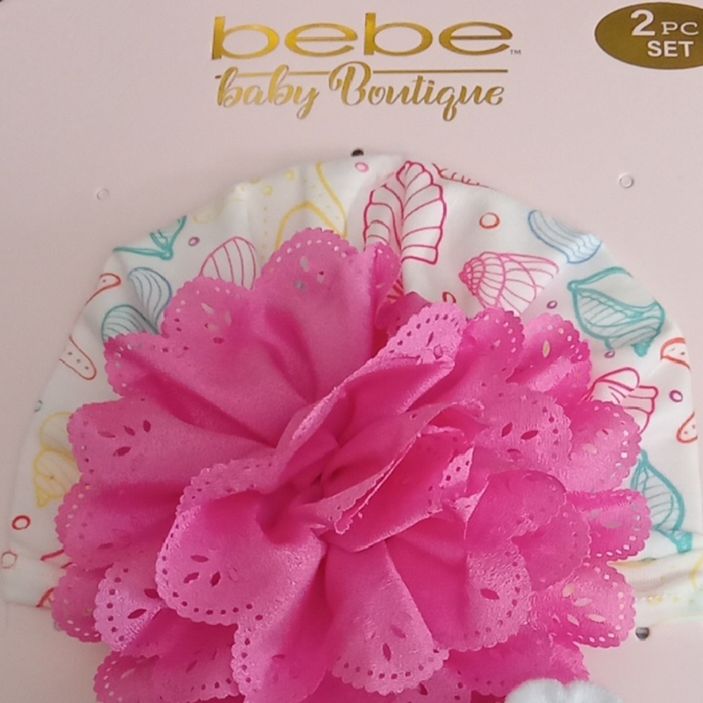 Pink Floral Kids Hat